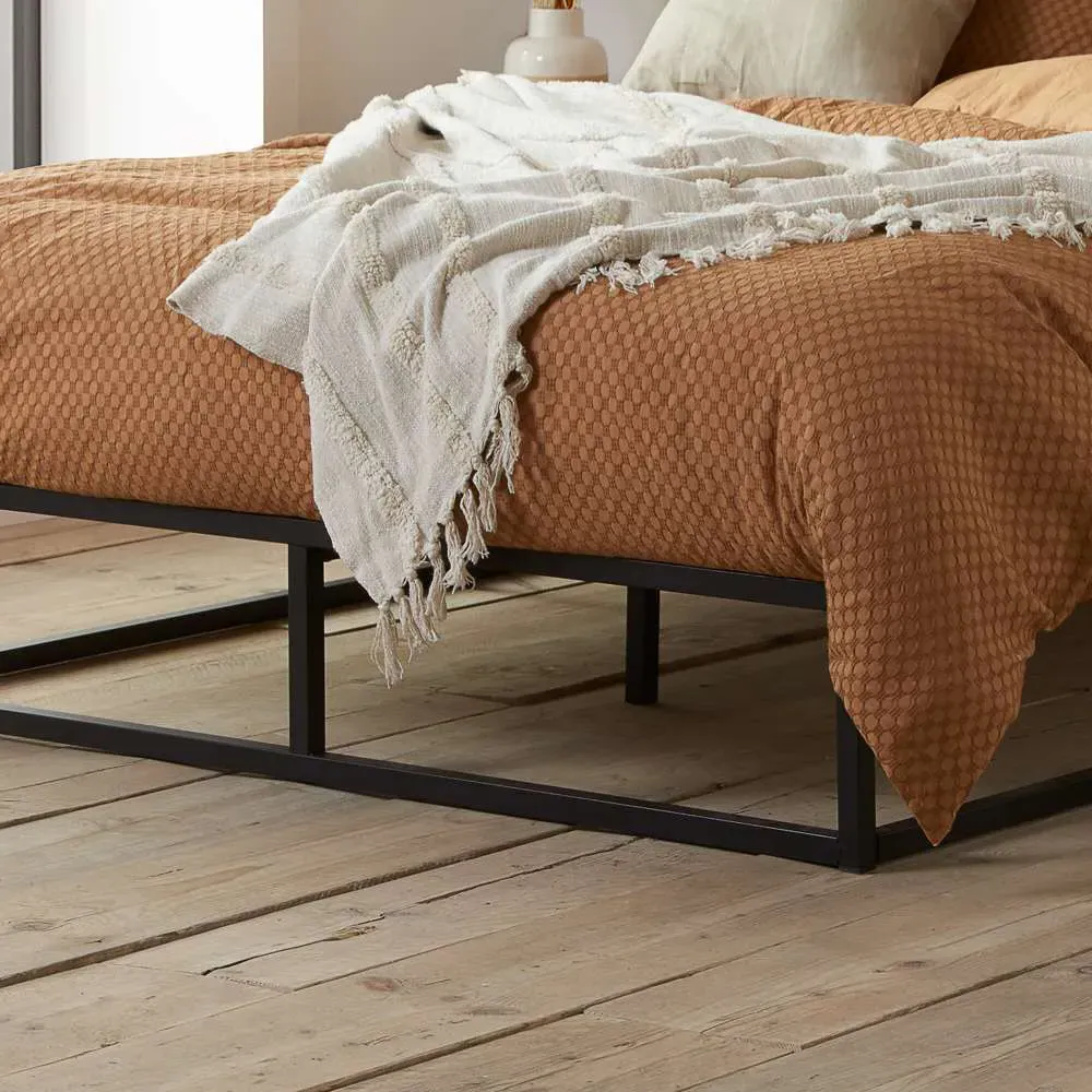 Soho Small Double Metal Platform Bed Frame - Black