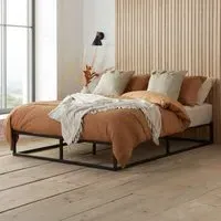 Soho Small Double Metal Platform Bed Frame - Black