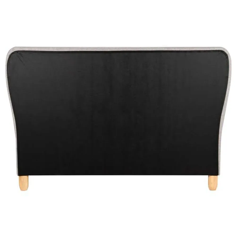 Stockholm Double Bed Frame - Grey, Fabric