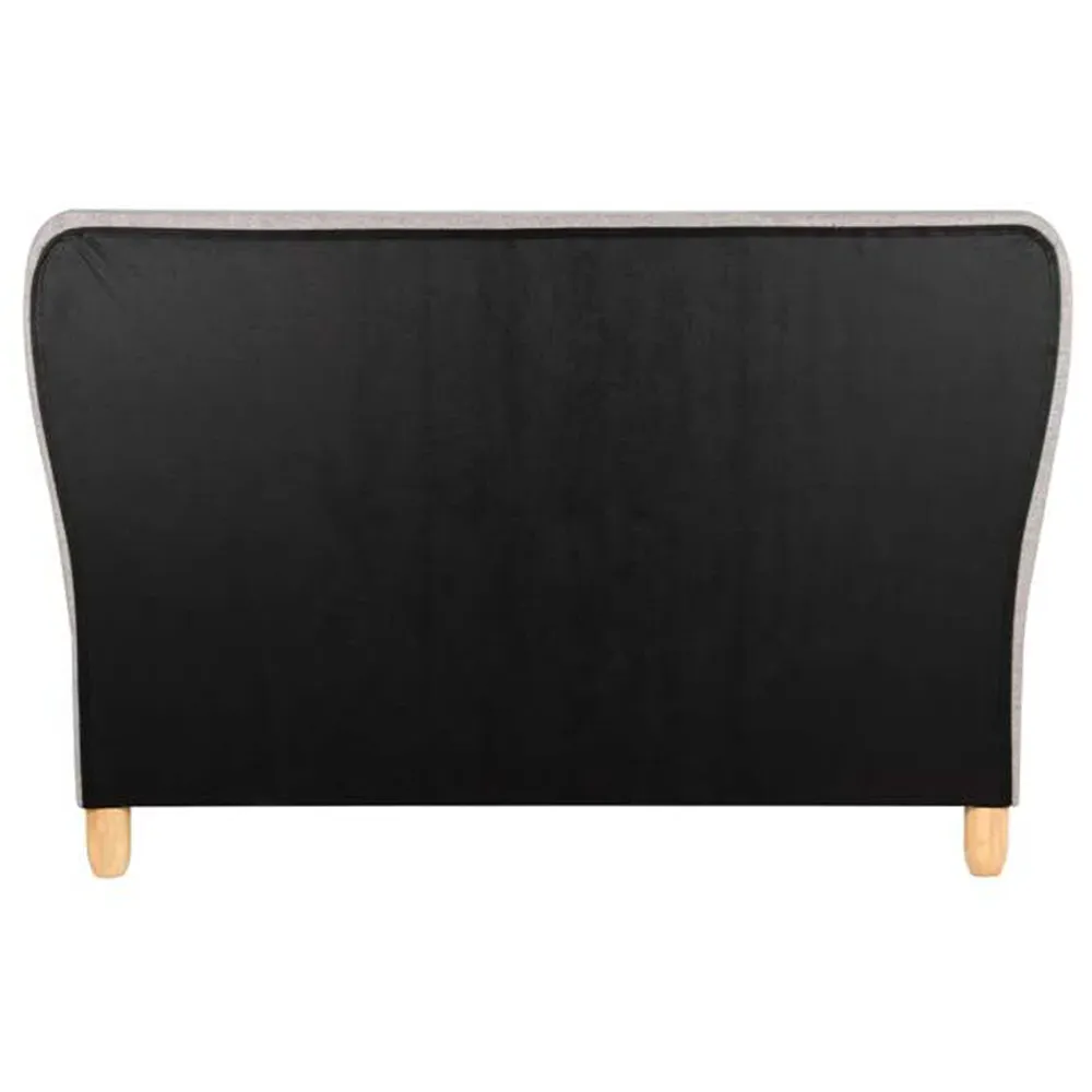 Stockholm King Size Bed Frame - Grey, Fabric