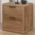 Stockwell 2 Drawer Bedside Table - Brown