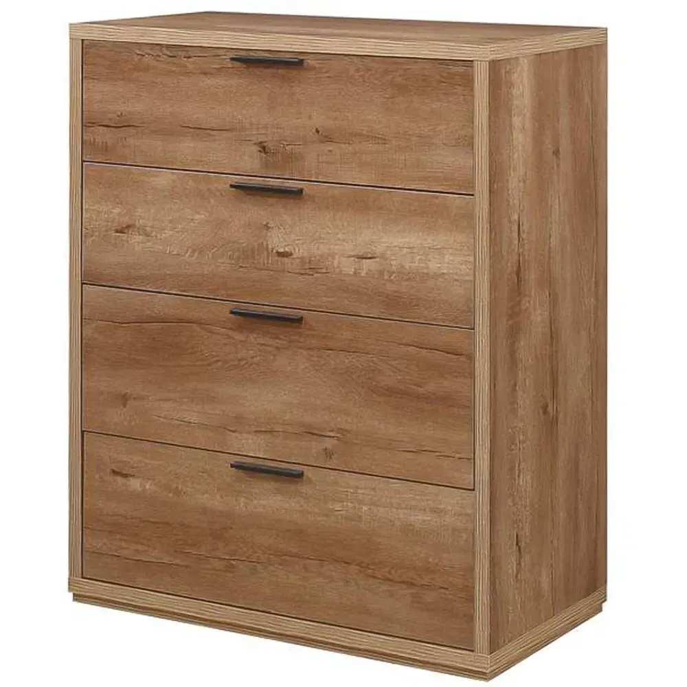Stockwell 4 Drawer Chest of Drawers - Brown