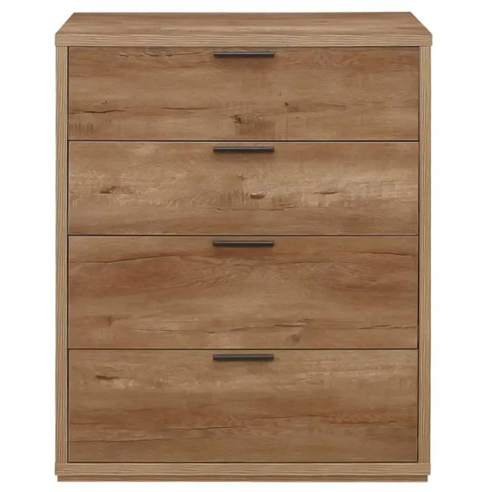 Stockwell 4 Drawer Chest of Drawers - Brown