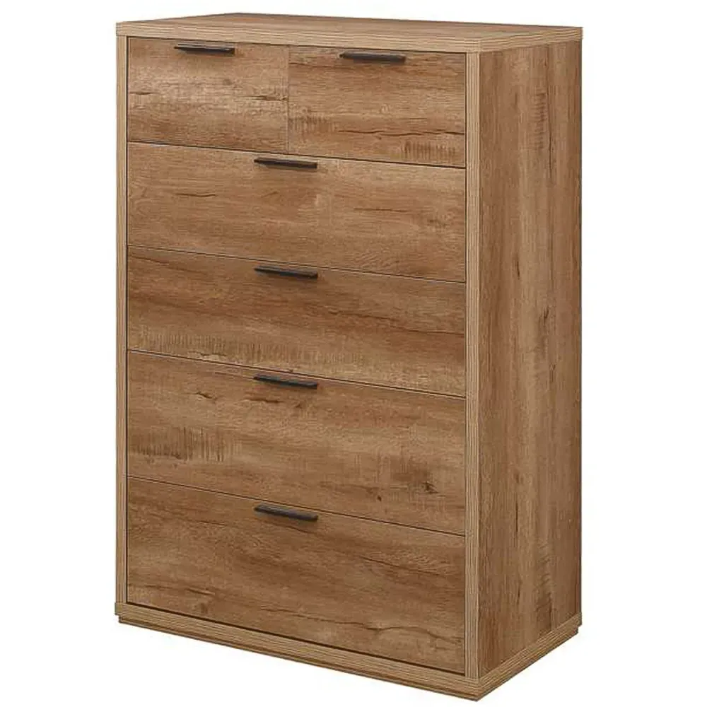Stockwell 6 Drawer Chest of Drawers - Brown