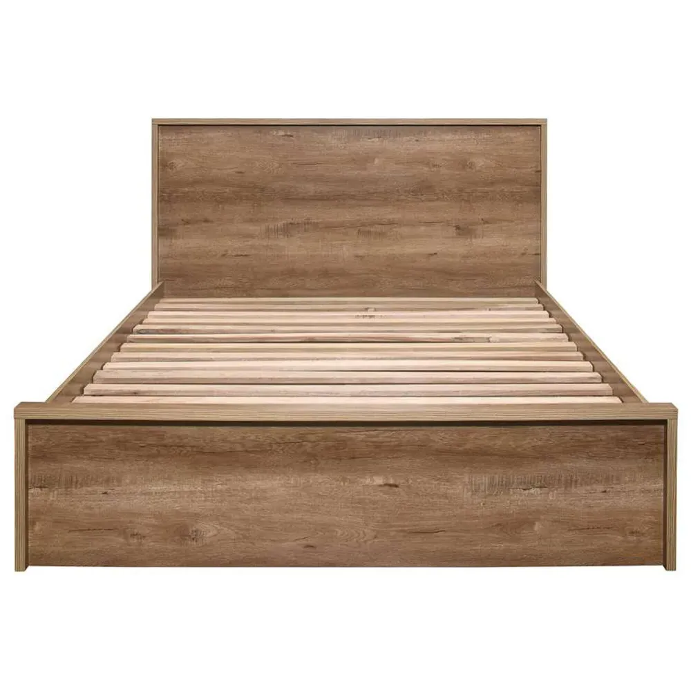 Stockwell Double Bed Frame with Storage - Brown