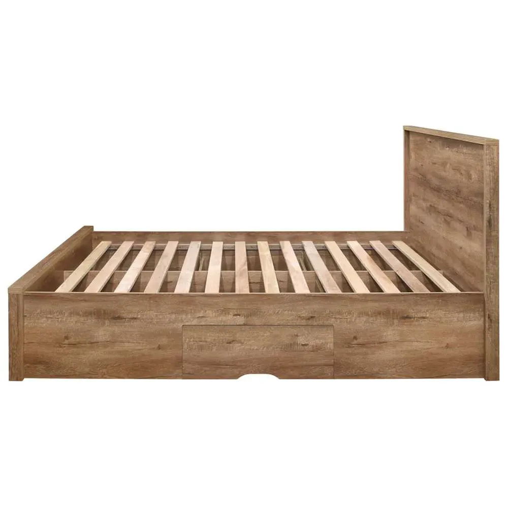 Stockwell King Size Bed with Storage - Brown