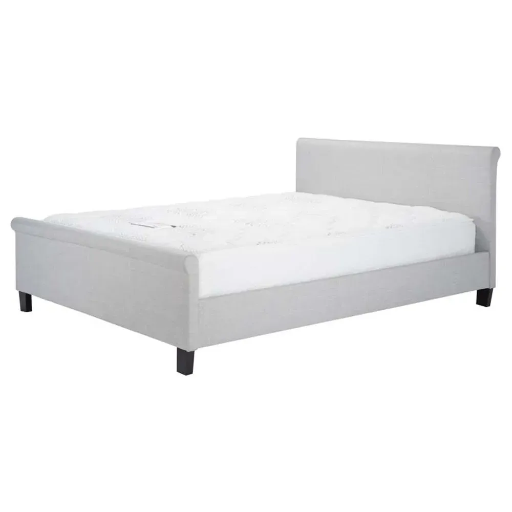 Stratus Double Bed Frame - Grey, Polyester