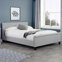 Stratus Double Bed Frame - Grey, Polyester