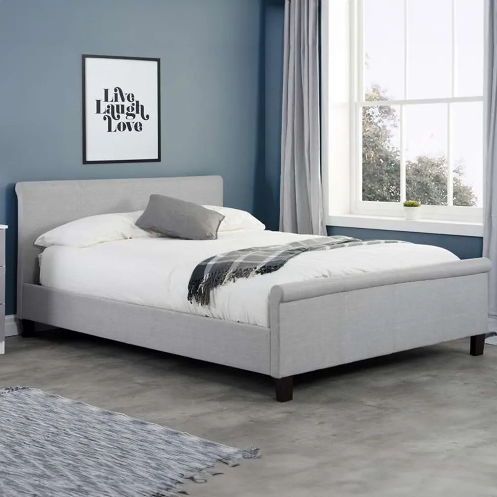 Stratus Double Bed Frame - Grey, Polyester image