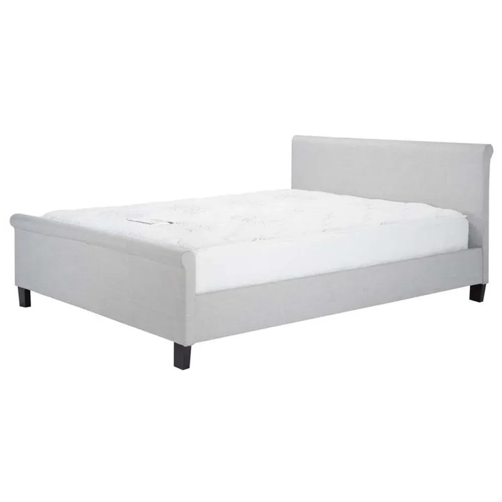 Stratus King Size Bed Frame - Grey, Polyester