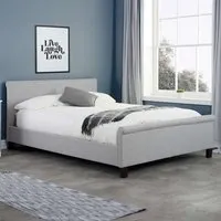 Stratus King Size Bed Frame - Grey, Polyester