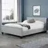 Stratus King Size Bed Frame - Grey, Polyester