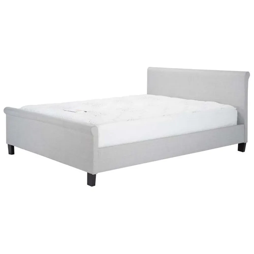 Stratus Small Double Bed Frame - Grey, Polyester