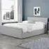Stratus Small Double Ottoman Bed Frame - Grey, Polyester