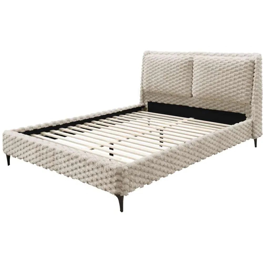 Tilly Double Faux Fur Bed - White