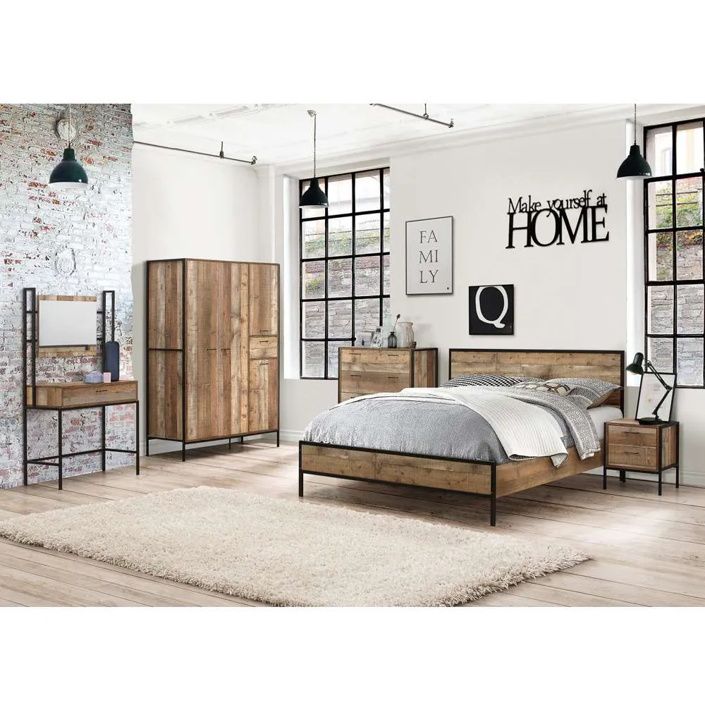 Urban 2 Drawer Bedside Table - Brown