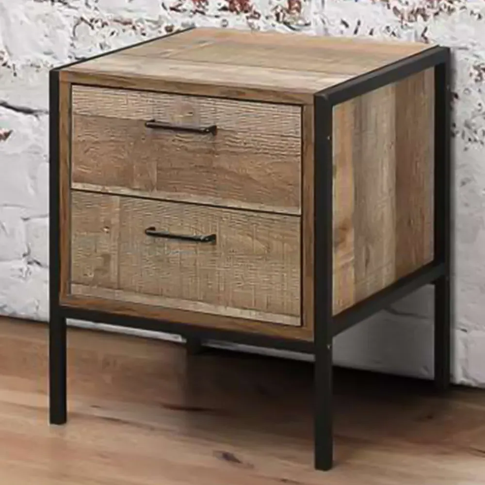 Urban 2 Drawer Bedside Table - Brown
