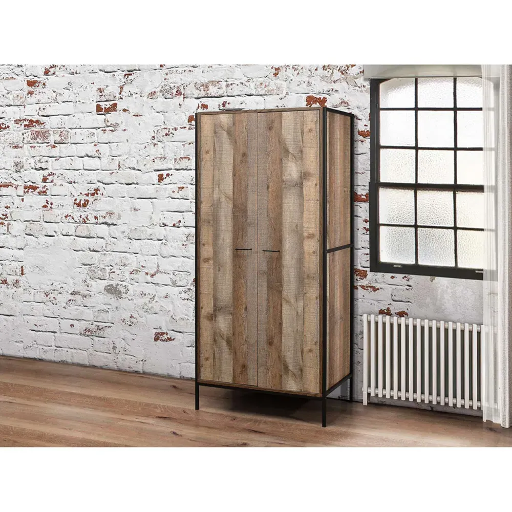 Urban 4 Piece Bedroom Furniture Set - Brown, Wood Effect