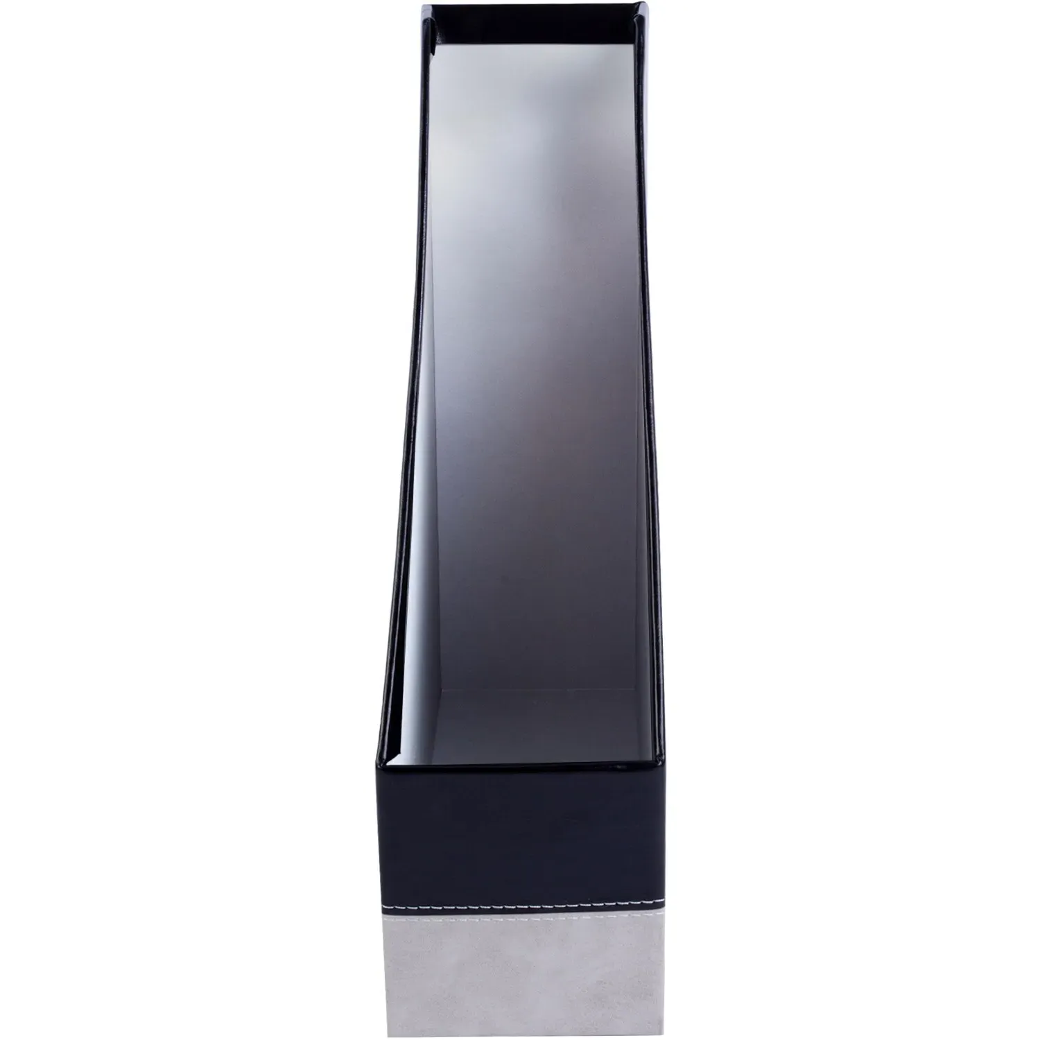 Stitched Magazine File - Black, Grey