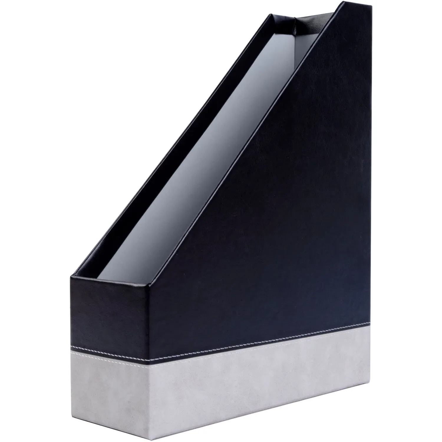 Stitched Magazine File - Black, Grey image