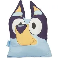 Smile Shaped Cushion with 3D Ears - Blue