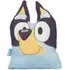 Smile Shaped Cushion with 3D Ears - Blue
