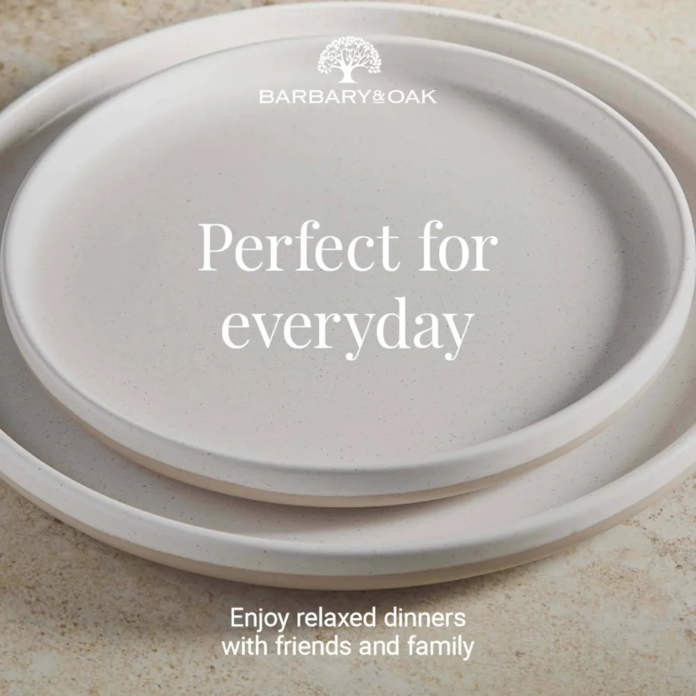 Barbary & Oak Avena 16 Piece Dinner Set - White