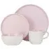 Oslo 16 Piece Dinner Set - Pink, Stoneware