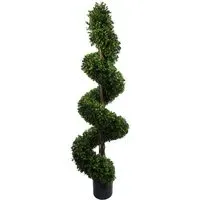 Artificial Spiral Buxus Topiary Tree 150cm - Green