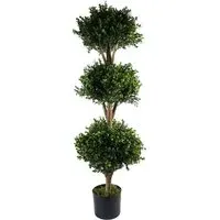Buxus Triple Ball Artificial Tree - Green