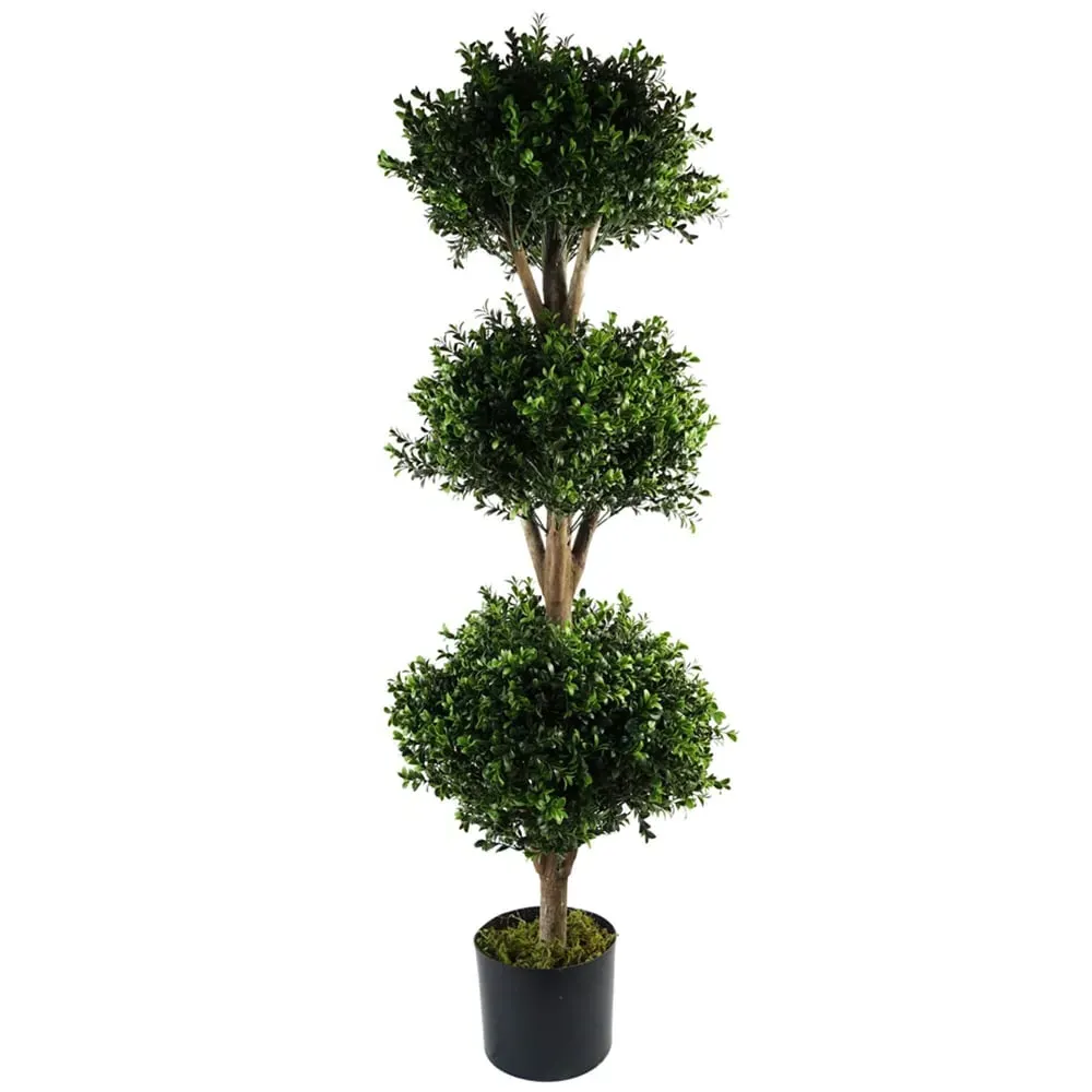 Buxus Triple Ball Artificial Tree - Green image