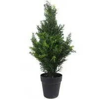 Cedar Cypress Artificial Topiary Tree - Green