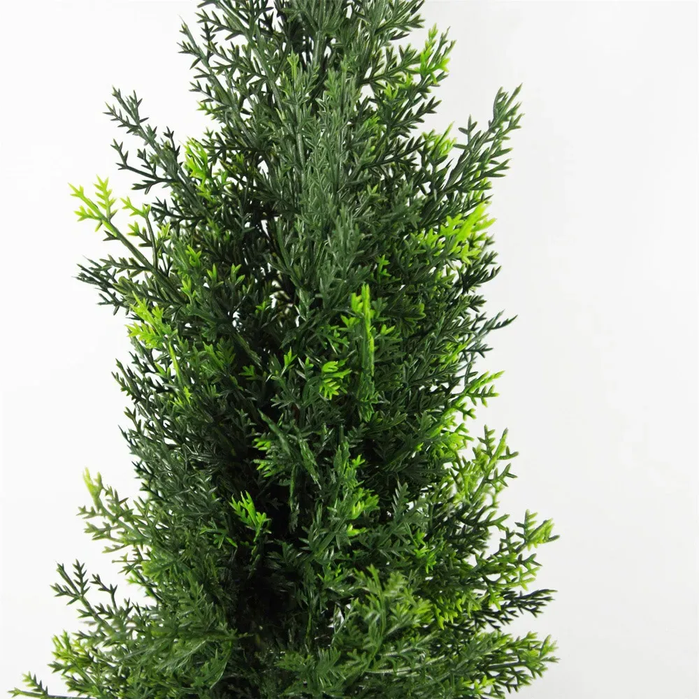 Cypress UV Cedar Artificial Topiary Tree - Green