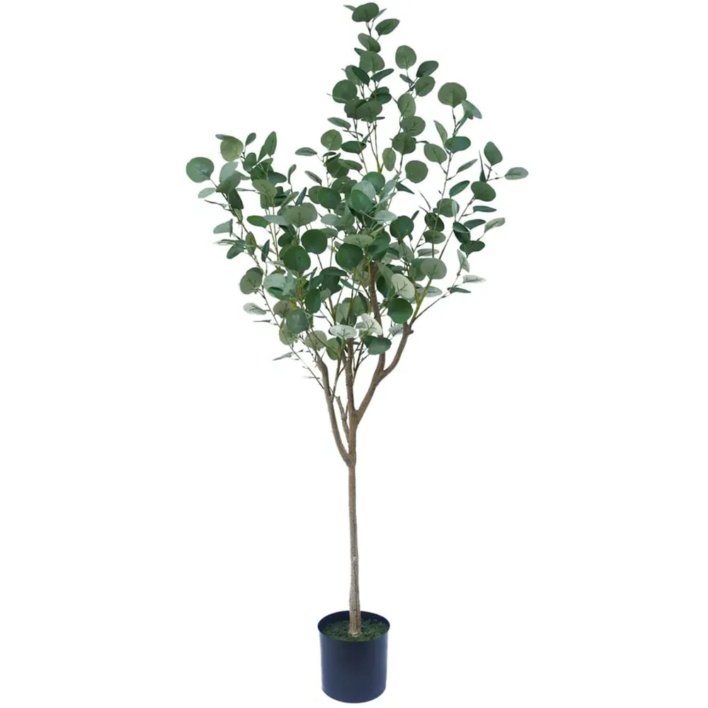 Eucalyptus Artificial Tree in Pot - Green image