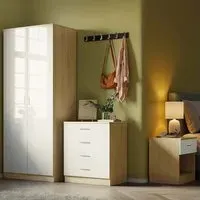 3 Piece Bedroom Furniture Set - White