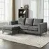 3-Seater L-Shaped Reversible Chaise Sofa - Grey