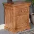 Adair Bedside Table with Drawer - Brown, Mango Wood