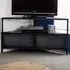 Akos 2 Door Corner TV Unit - Brown, Wood