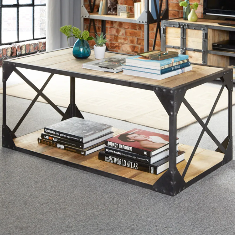 Akos Coffee Table - Brown, Wood