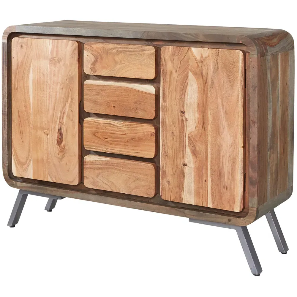 Aleiny 2 Door 4 Drawer Sideboard - Brown, Wood