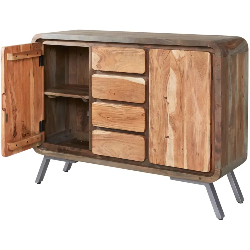 Aleiny 2 Door 4 Drawer Sideboard - Brown, Wood