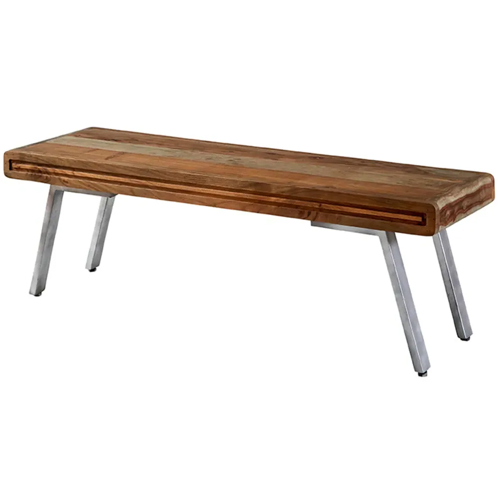 Aleiny 2 Seater Dining Bench - Brown, Hardwood