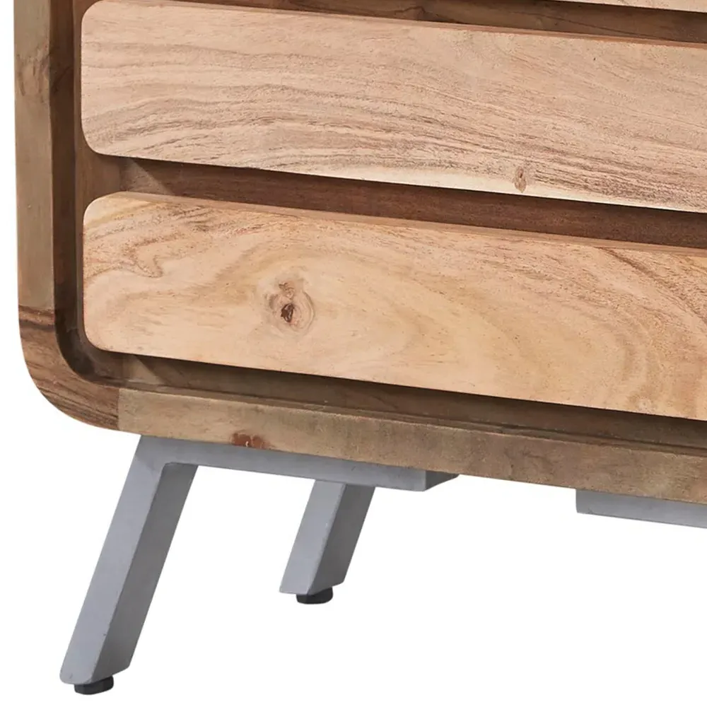 Aleiny 4 Drawer Wide Chest - Brown, Wood