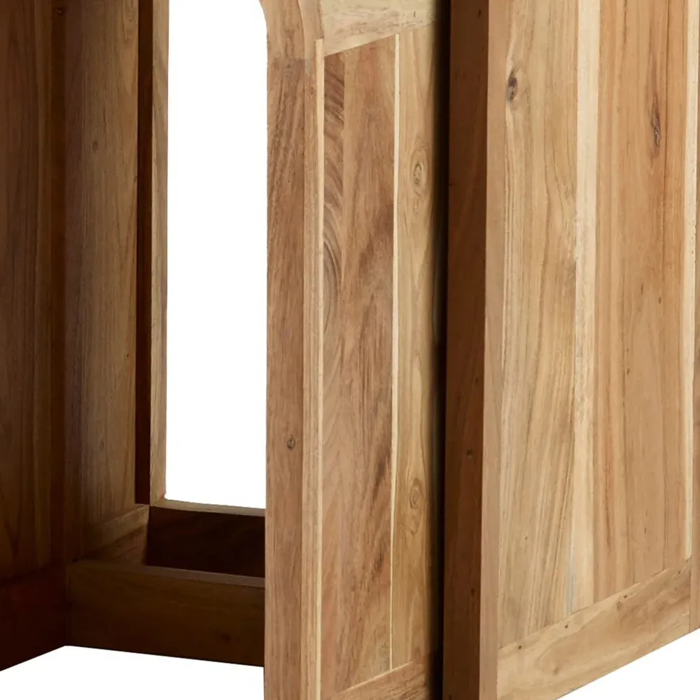 Aleiny Nest of Tables Set of 2 - Brown, Hardwood