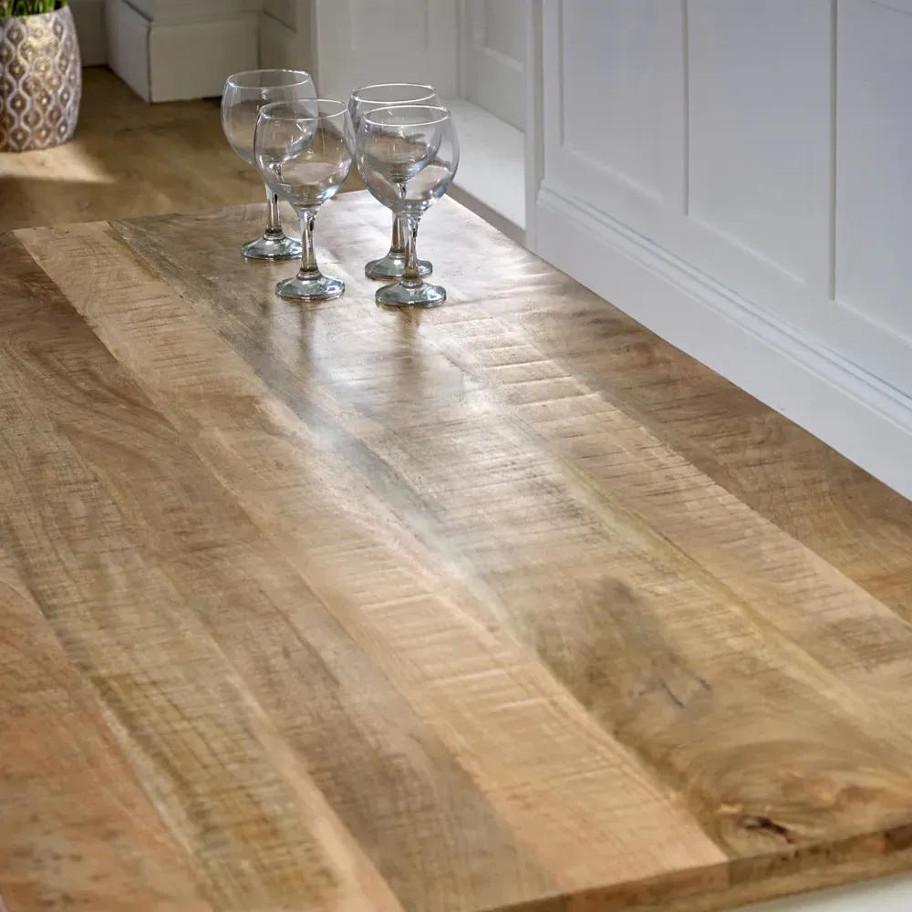 Alfie 6 Seater Dining Table - Brown, Mango Wood