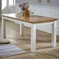 Alfie 6 Seater Dining Table - Brown, Mango Wood