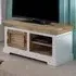 Alfie Single Door TV Unit with Storage - Brown, Wood