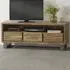 Barima 3 Drawer TV Unit - Brown, Wood