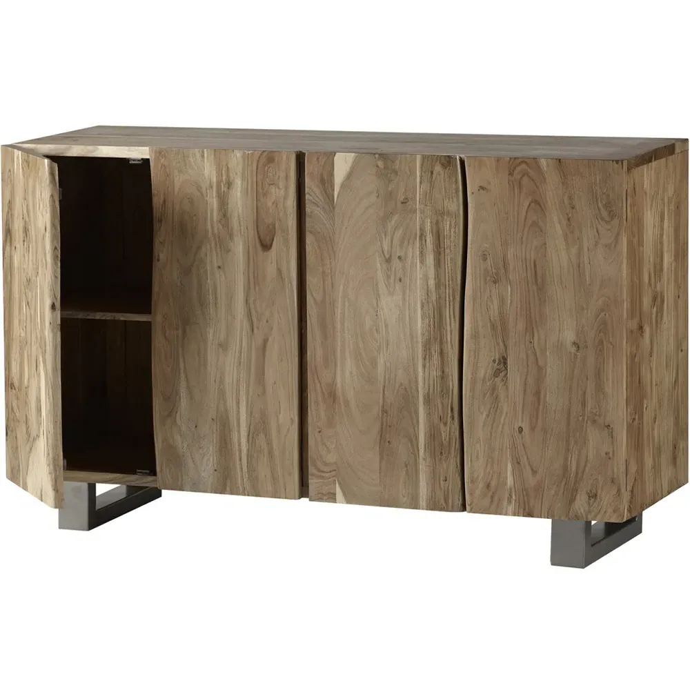 Barima 4 Door Sideboard - Brown, Wood