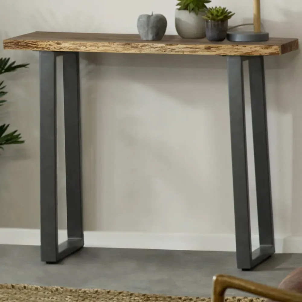 Barima Console Table - Brown, Wood